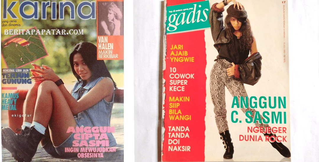 Anggun C Sasmi Jejak di Sampul Majalah Lawas Indonesia