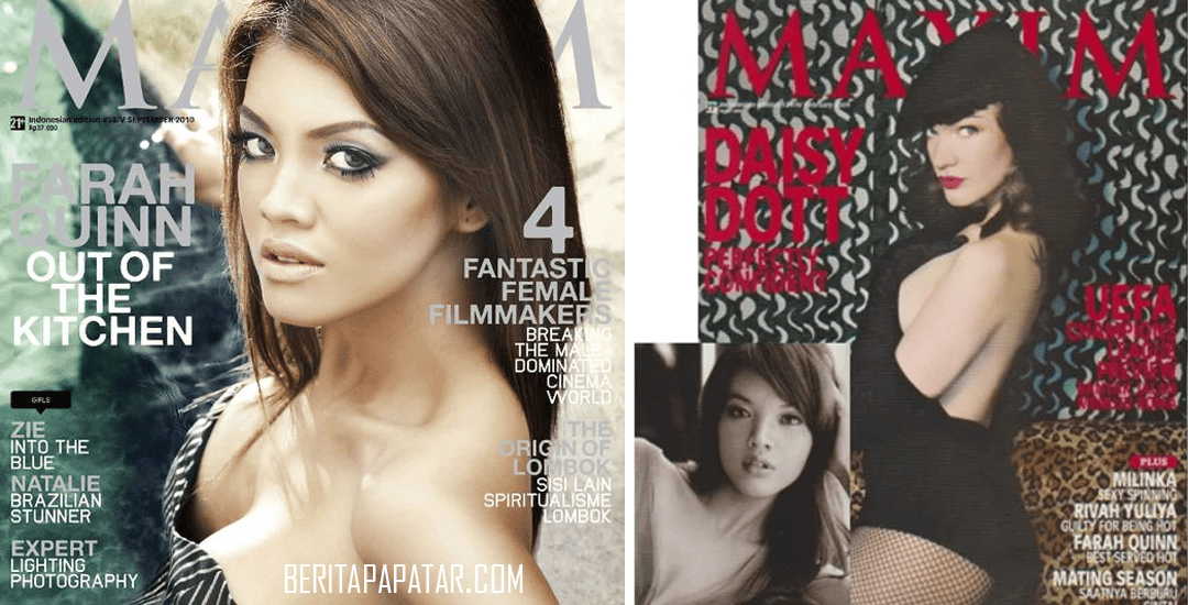 Farah Quinn di majalah maxim